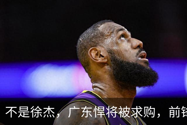 不是徐杰，广东悍将被求购，前锋，杜锋看重，转会费或8位数